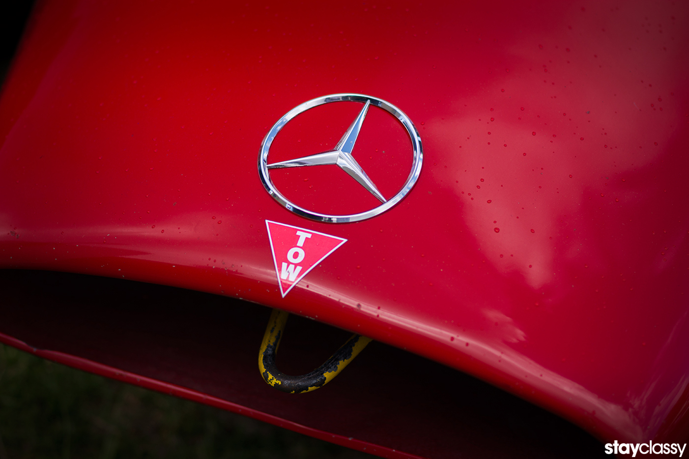 StayClassy Mercedes Race Hood Tow Hook